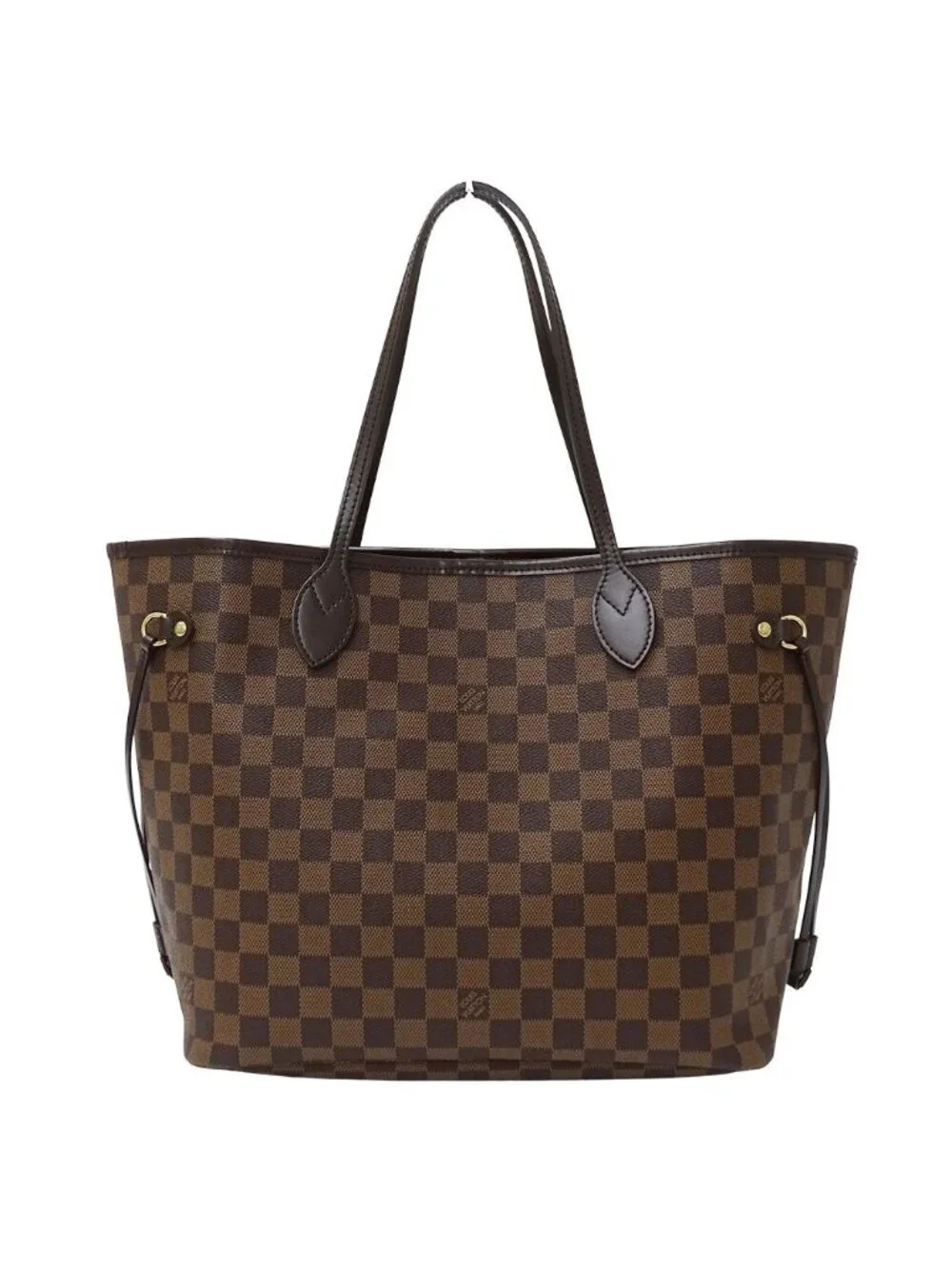 Louis Vuitton Damier Tote Neverfull MM Brown Shoulder Bag